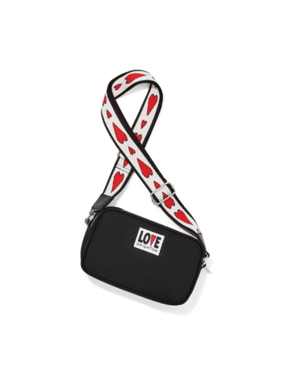 Brighton Black Love Essentials Crossbody Bag - Picture 3 of 8